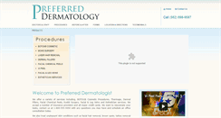 Desktop Screenshot of preferreddermatology.com