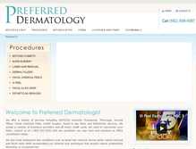 Tablet Screenshot of preferreddermatology.com